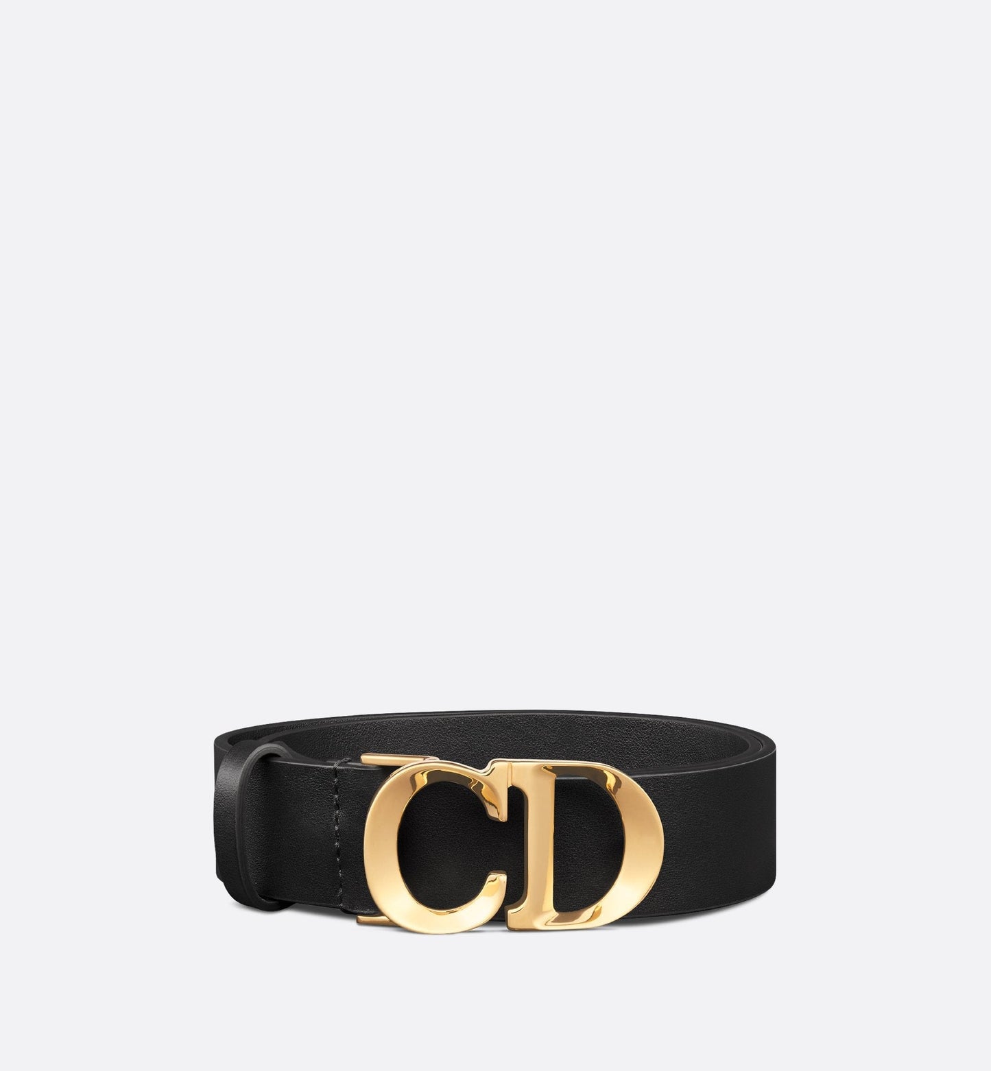 C Est Luxury Dior Belt Black Smooth Calfskin 30 mm