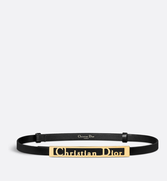 Luxury Diorsignature Belt Black Ultrasoft Calfskin 12 mm