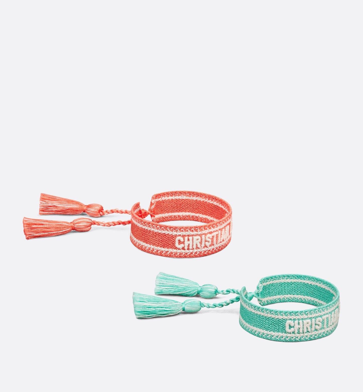 Luxury Dioriviera Christian Luxury Dior Bracelet Set Aquamarina And Coral Cotton