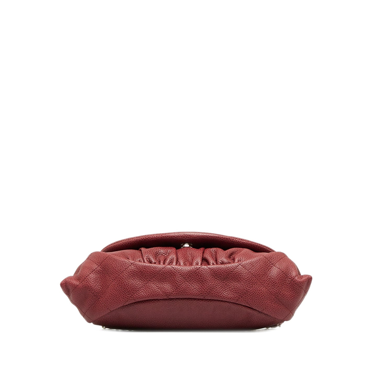 CHANEL Caviar CC Half Moon Flap Crossbody Bag