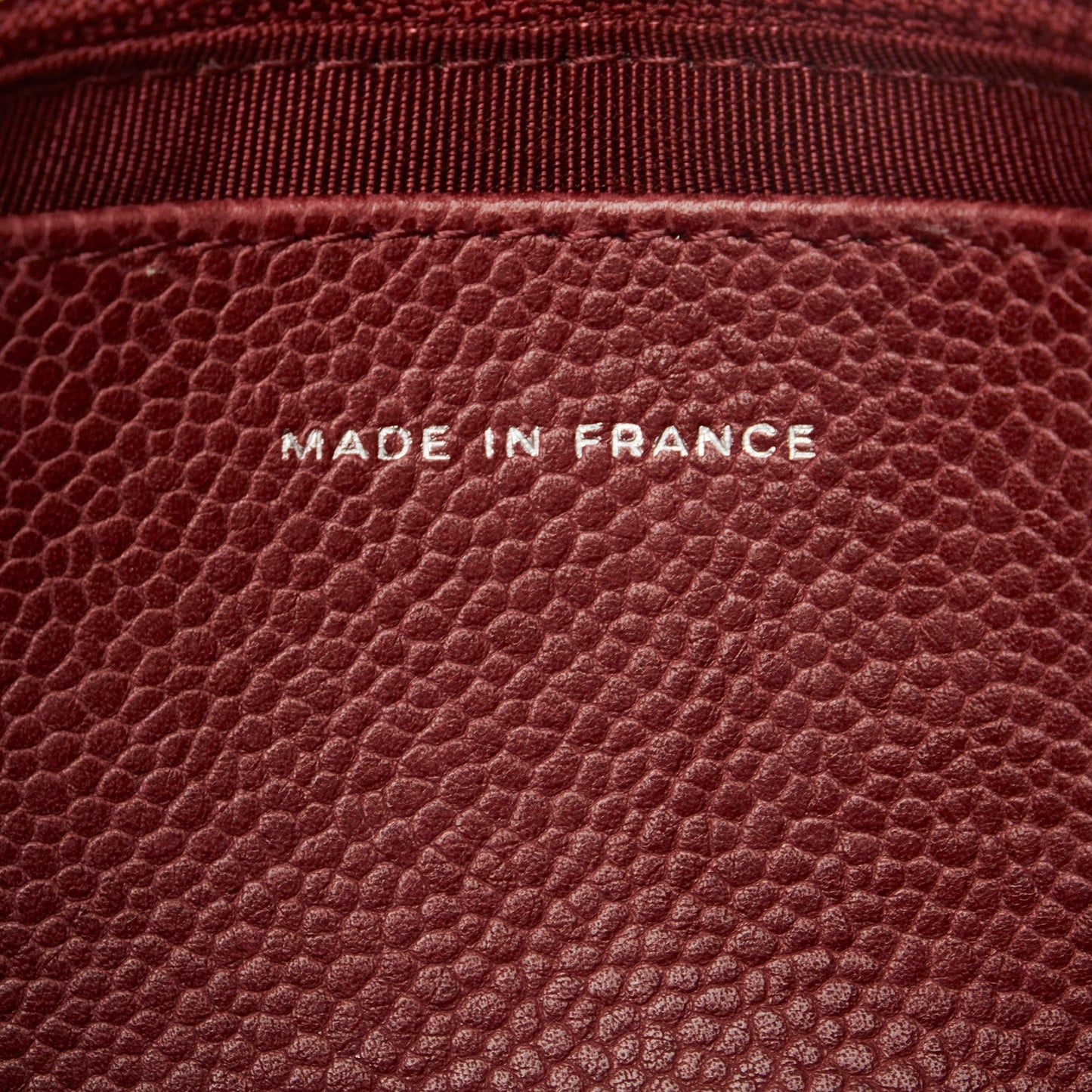 CHANEL Caviar CC Half Moon Flap Crossbody Bag