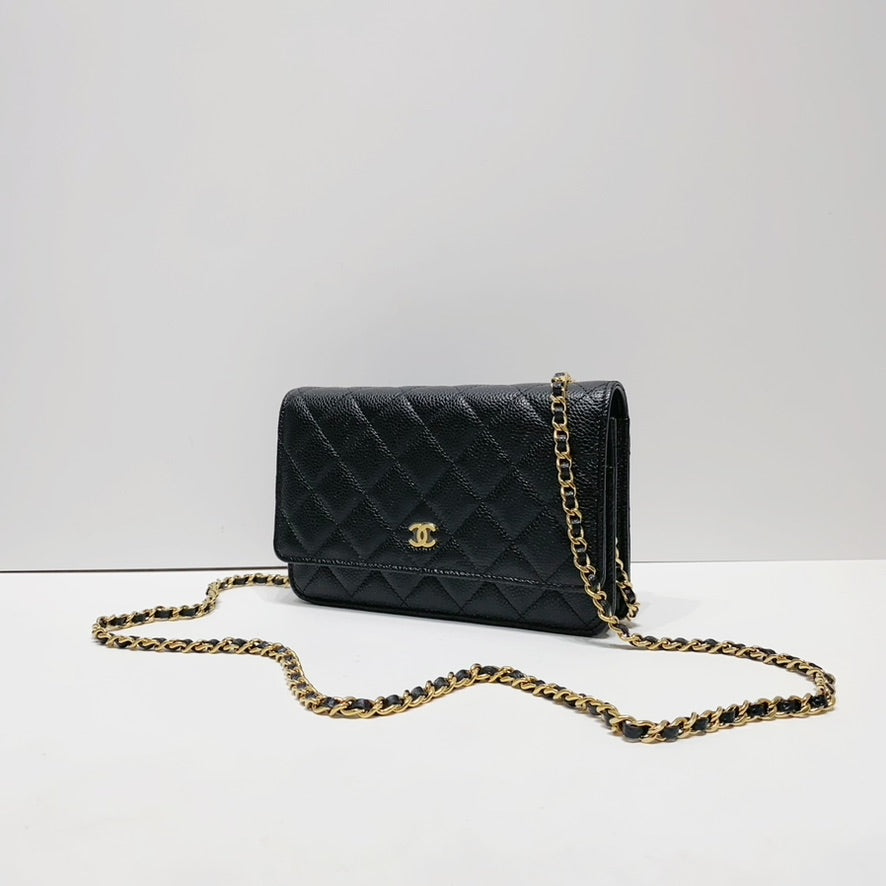 No.4415-Chanel Caviar Timeless Classic Wallet On Chain (Brand New/全新)
