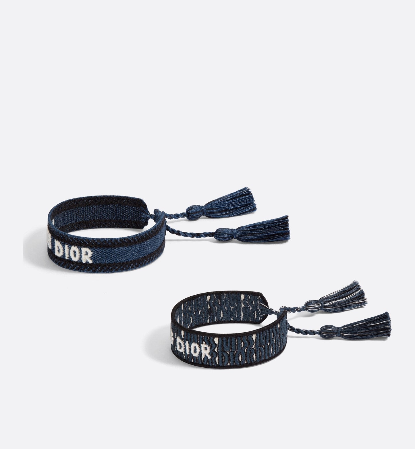 Miss Luxury Dior Bracelet Set Deep Blue Allover Cotton