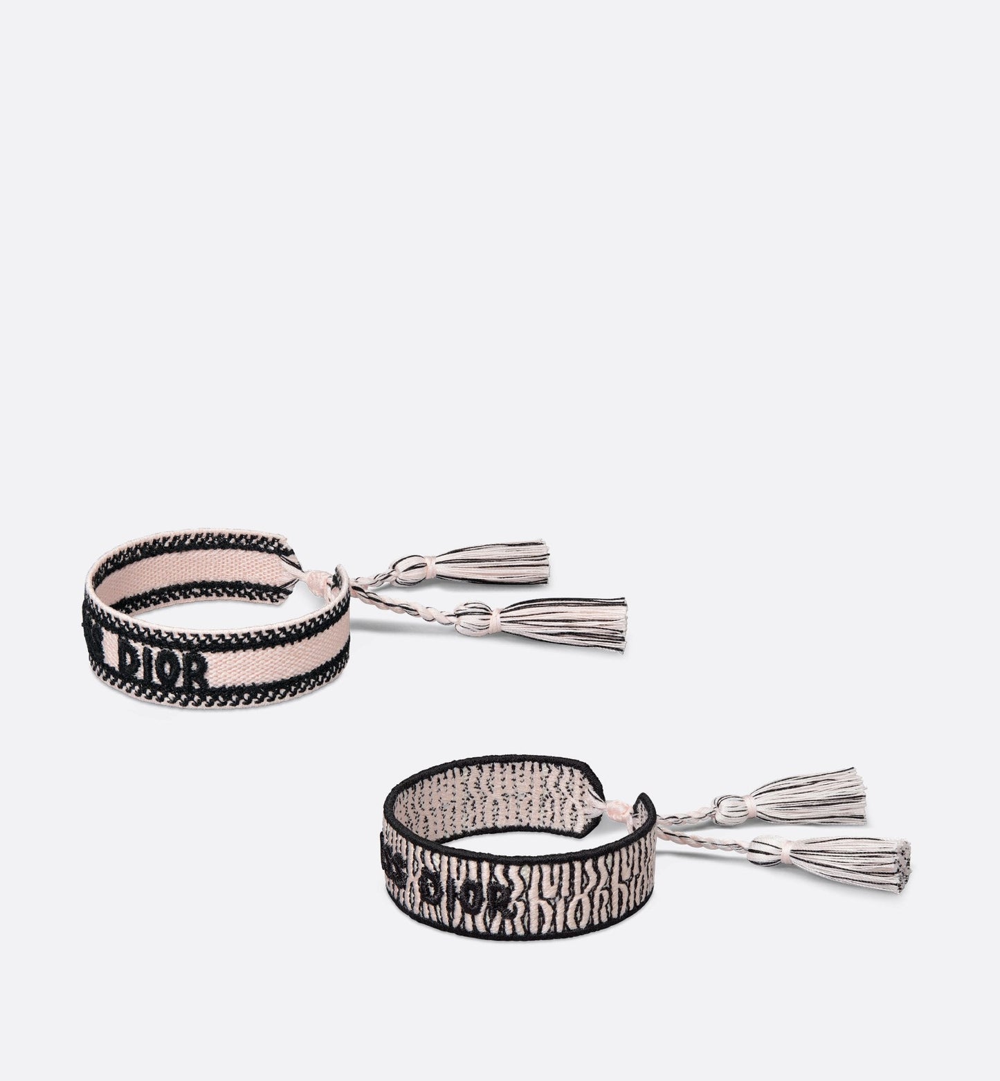 Miss Luxury Dior Bracelet Set Pale Pink Allover Cotton