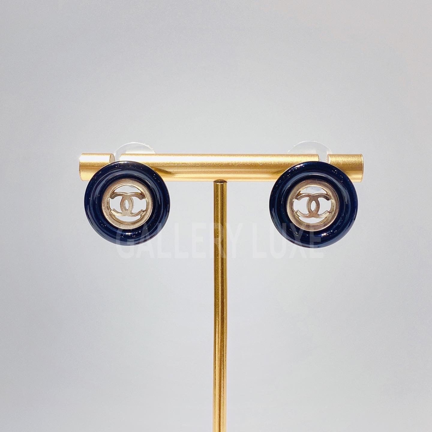 No.001202-Chanel Round Coco Mark Earrings
