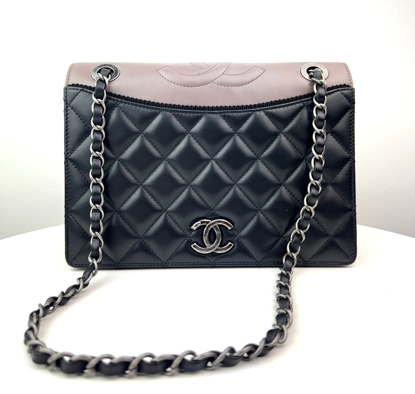 Chanel Calfskin Quilted Ballerine Flap Black