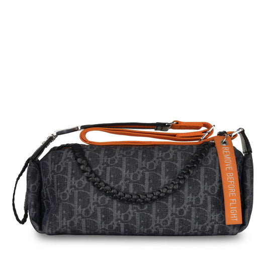 Luxury Dior Denim Flight Bag - Vintage