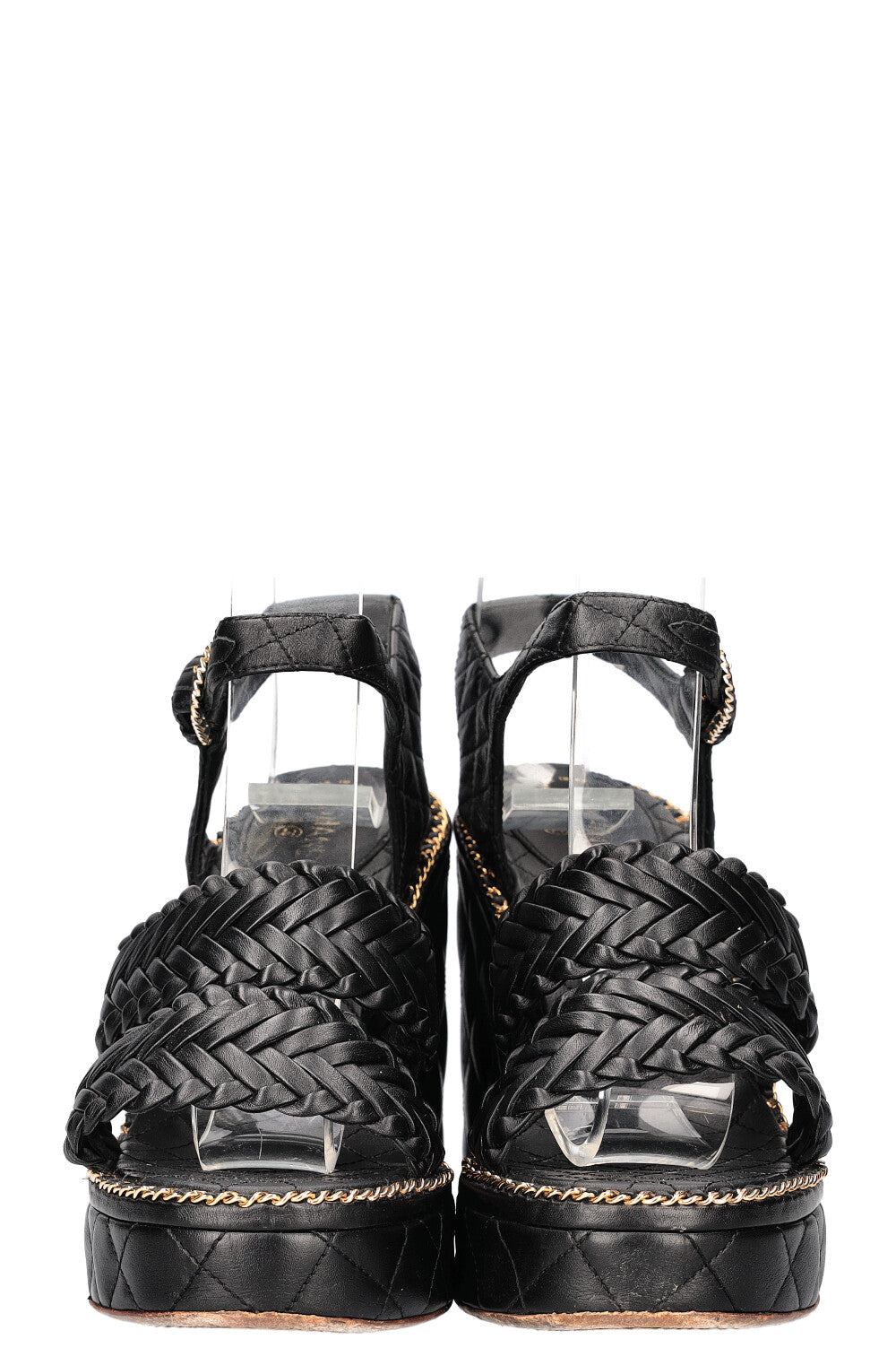CHANEL Wedges Heels Black