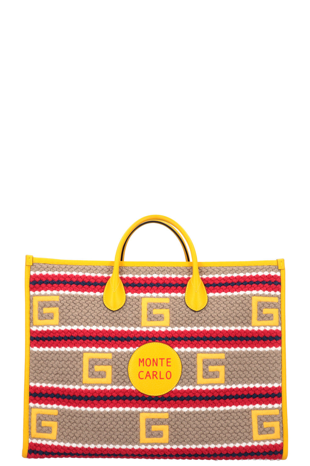 Luxury Gucci Trending 2025 Limited Edition Monte Carlo Crochet Tote Bag