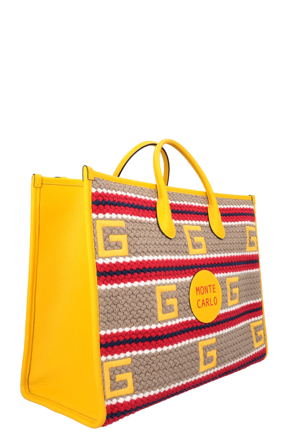 Luxury Gucci Trending 2025 Limited Edition Monte Carlo Crochet Tote Bag
