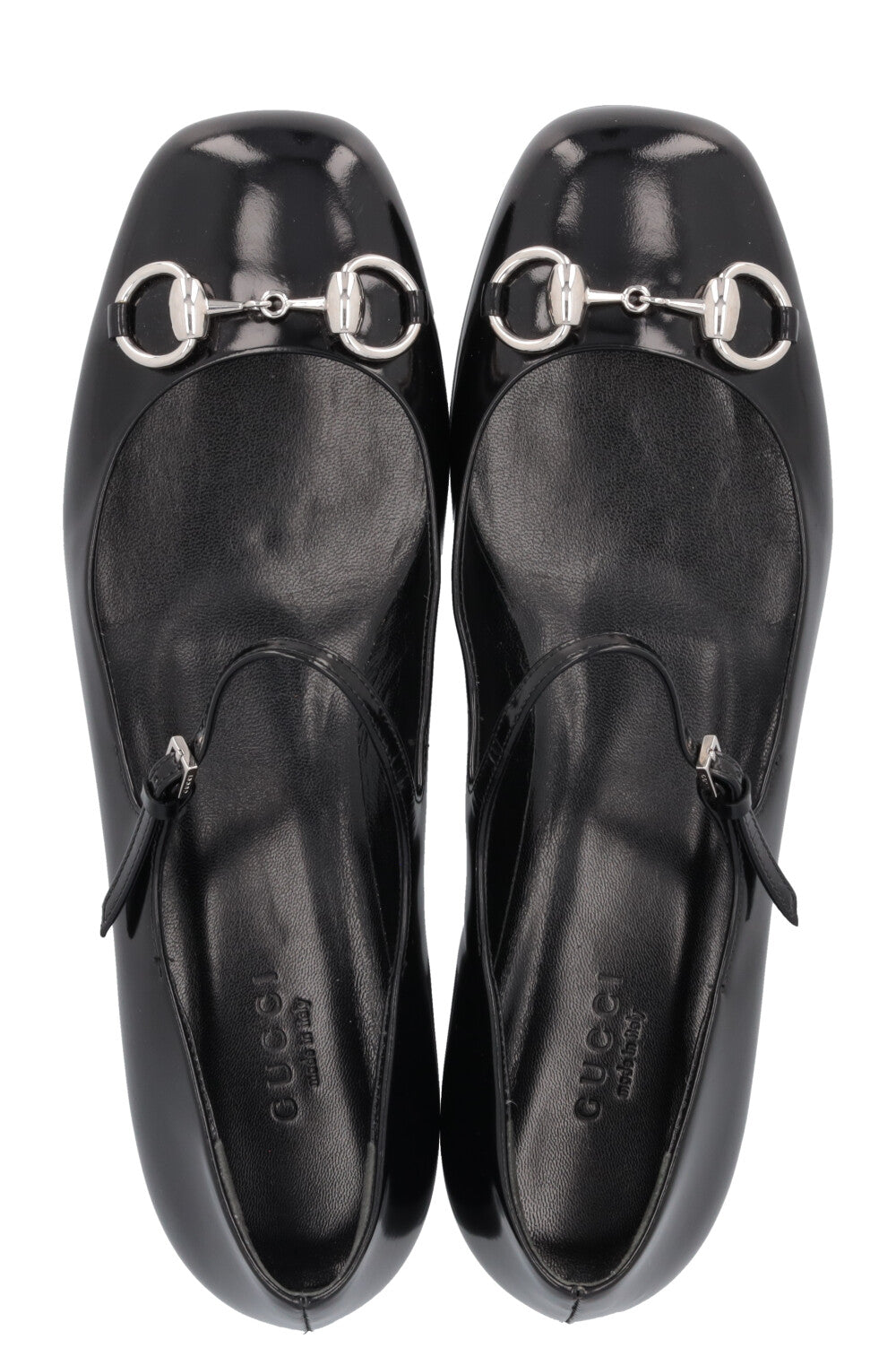 Luxury Gucci Trending 2025 Horsebit Mary Jane Heels Black