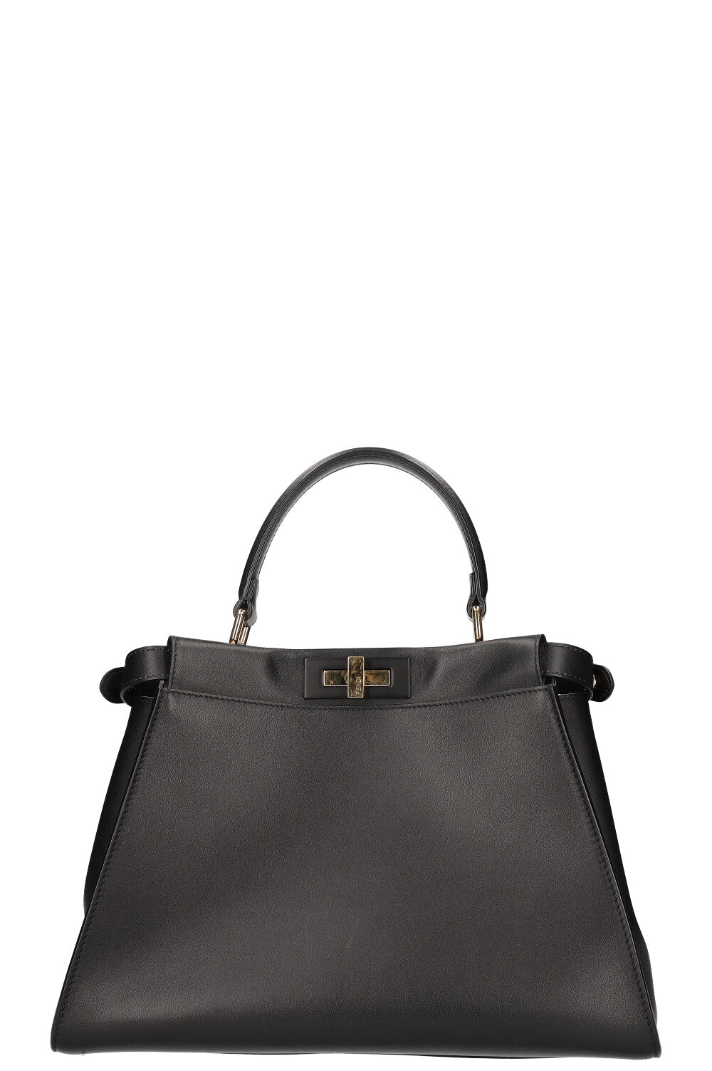 Luxury Fendi Peekaboo Bag Medium Black