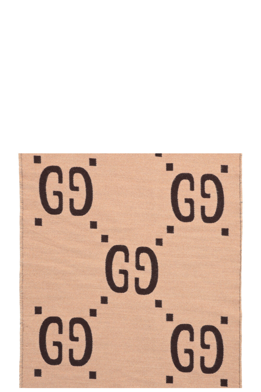 Luxury Gucci Trending 2025 Giant GG Reversible Scarf Brown Wool