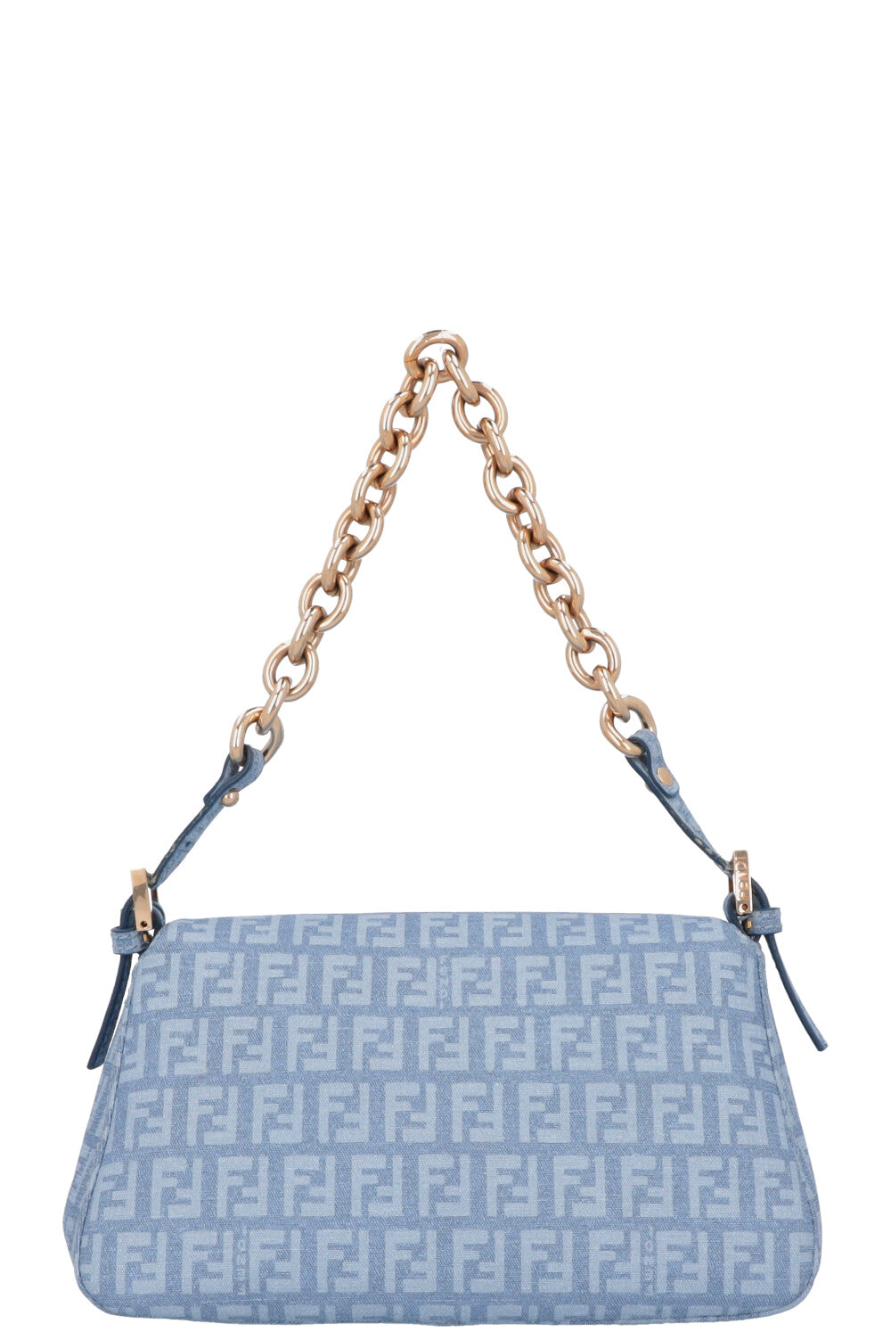 Luxury Fendi Baguette Bag Zucca Blue
