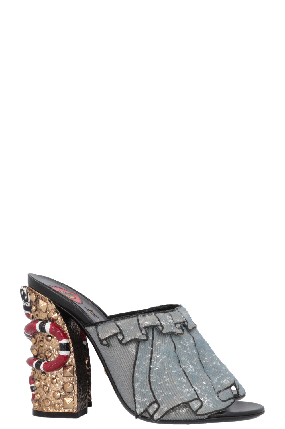 Luxury Gucci Trending 2025 2016 Trompe L'Oeil Sequin Mules