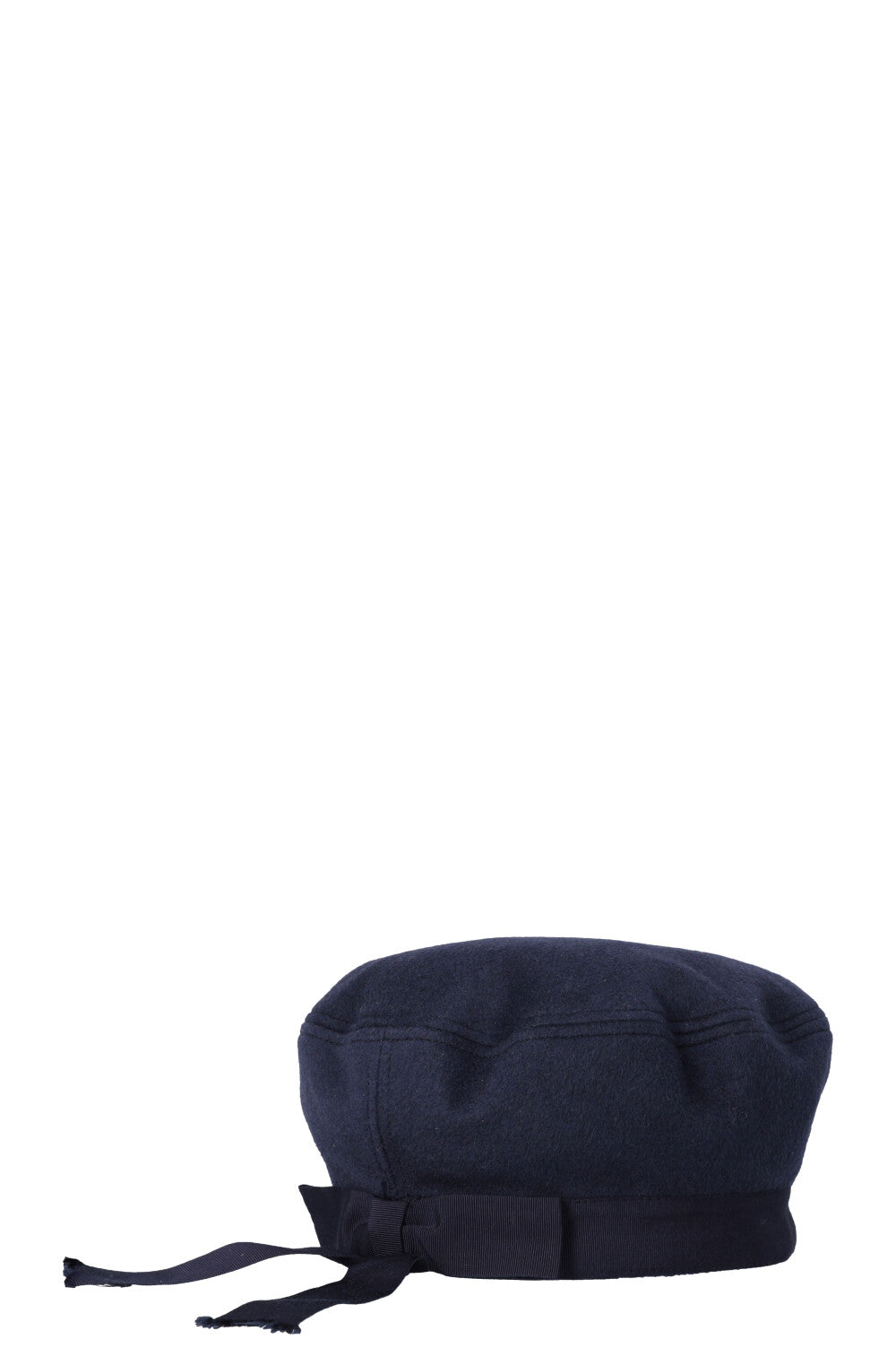 Luxury Gucci Trending 2025 Bow Beret Wool Navy