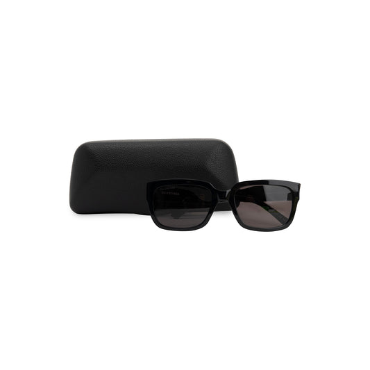 Balenciaga BB0049S Black Square Sunglasses