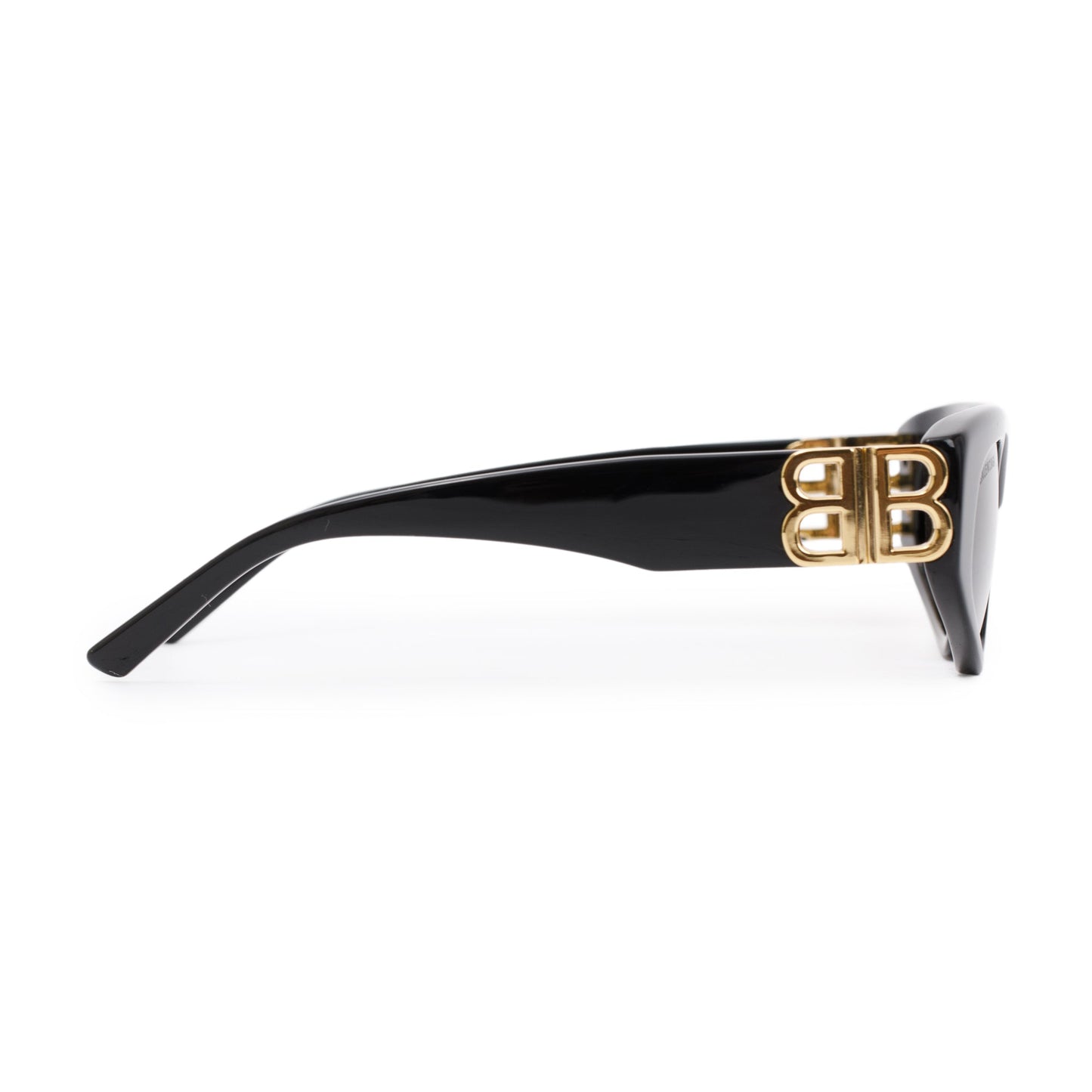Balenciaga BB0096S Dynasty Black Acetate Rectangle Sunglasses