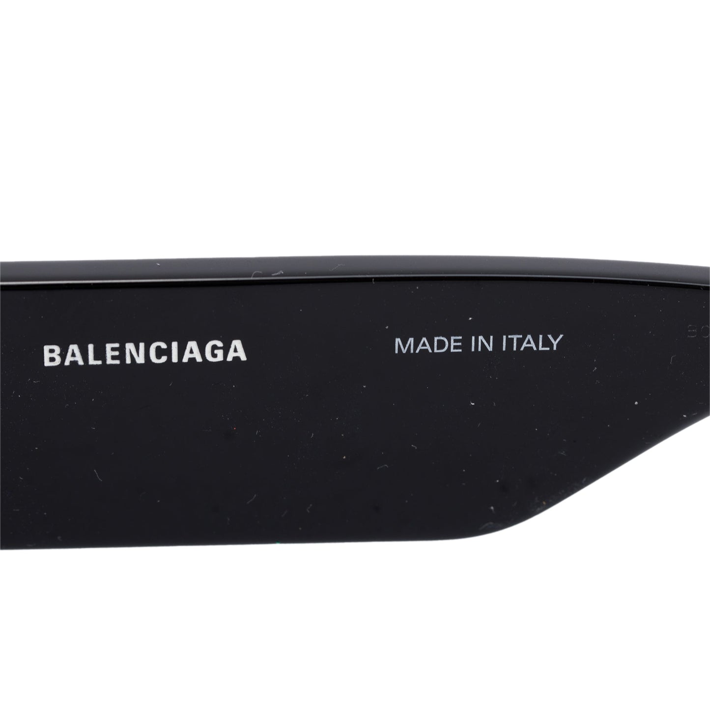 Balenciaga BB0260S Black Acetate Logo Rectangular Sunglasses
