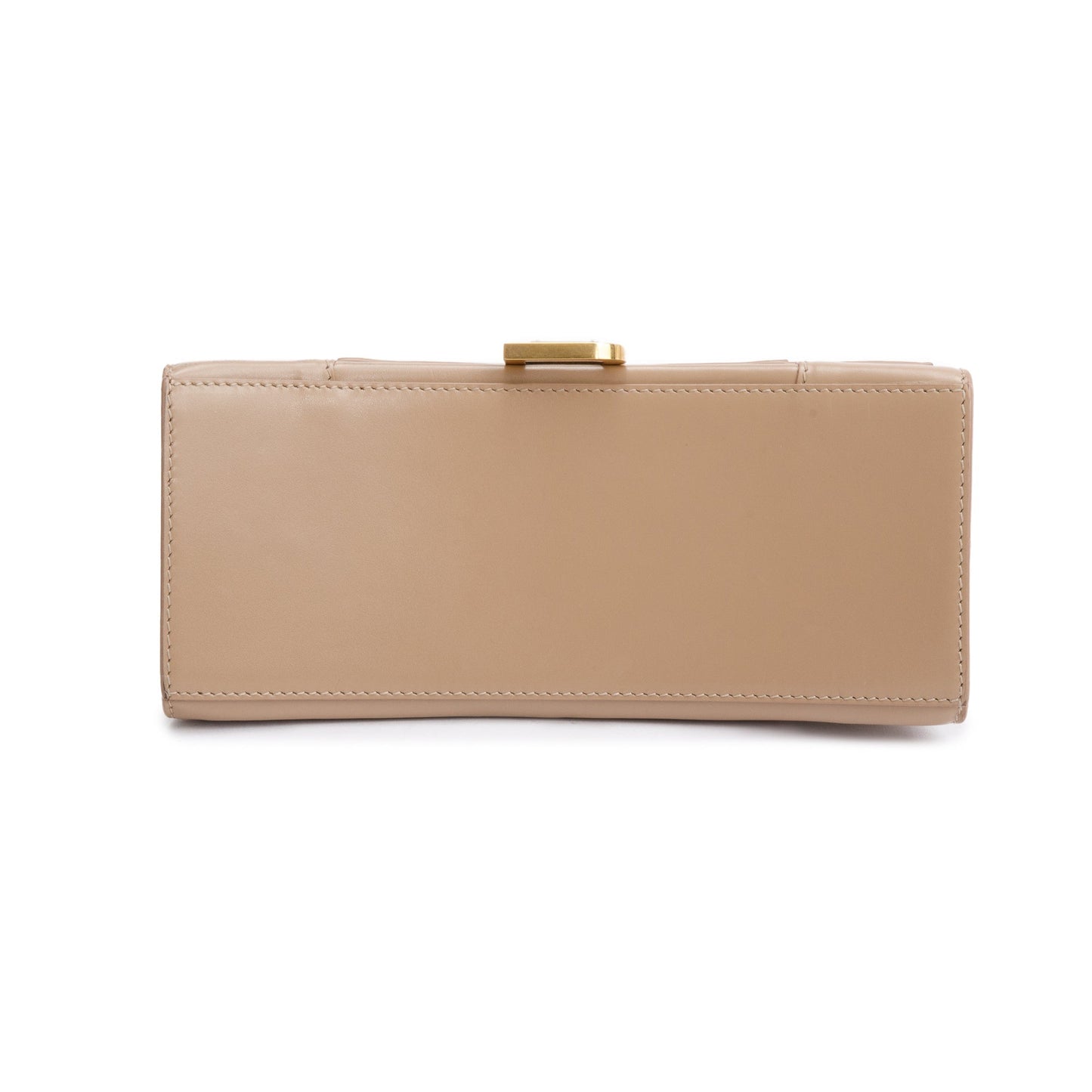 Balenciaga Beige Leather Small Hourglass Top Handle Bag