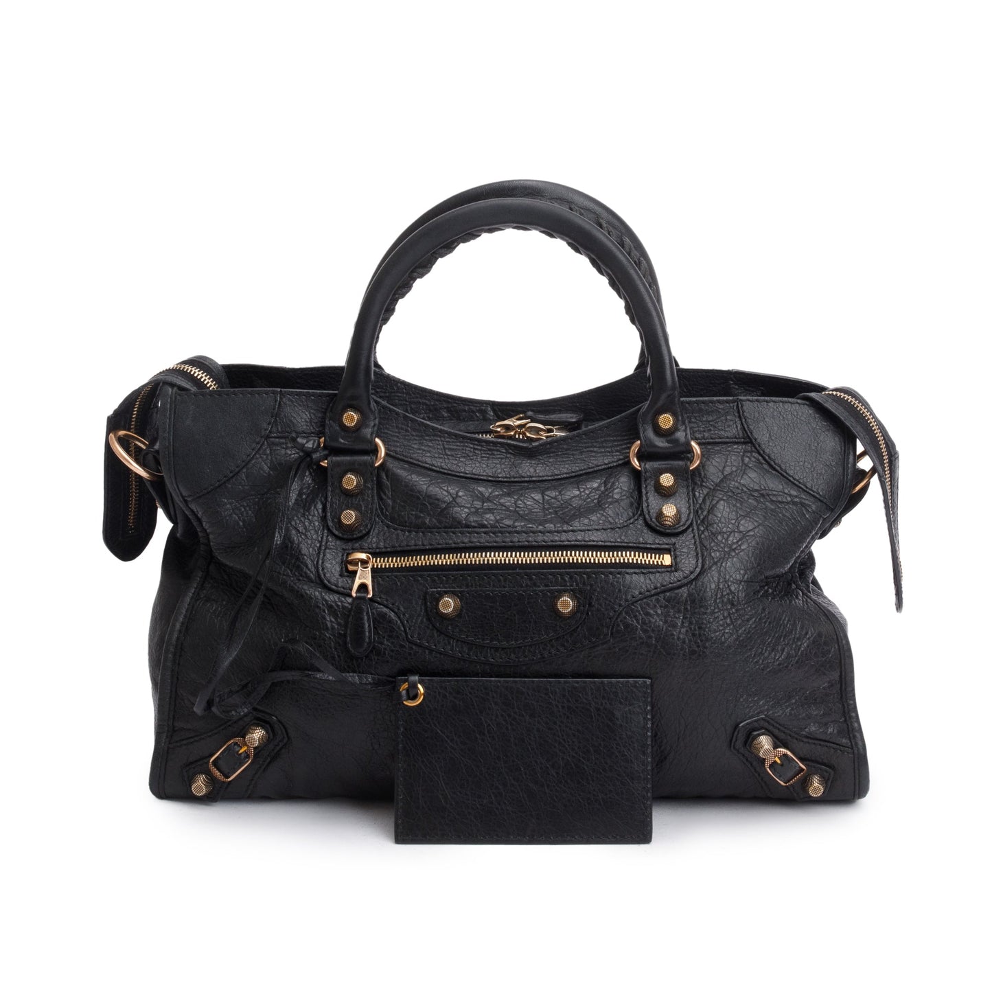 Balenciaga Black Agneau Leather Giant 12 City Bag