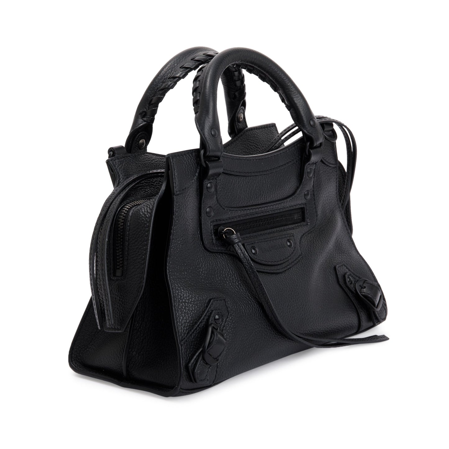 Balenciaga Black Calfskin Leather Neo Classic XS City Bag