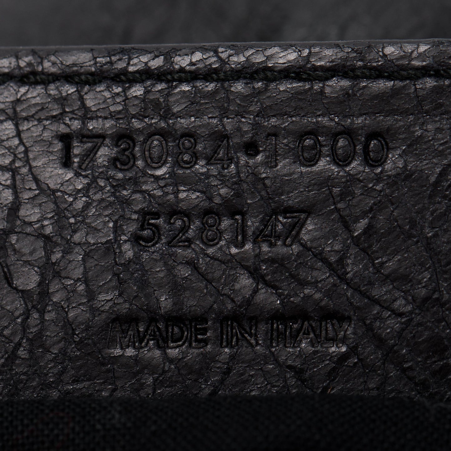 Balenciaga Black Distressed Arena Leather Giant 21 City Bag