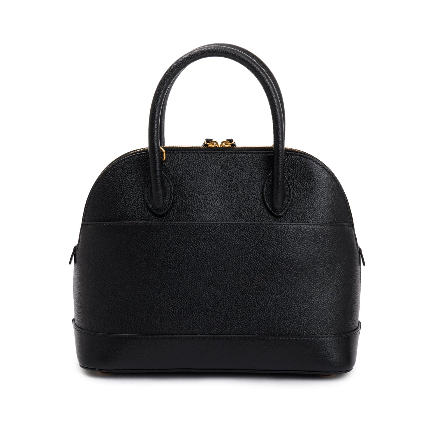 Balenciaga Black Grained Calfskin Leather Ville S Top Handle Bag