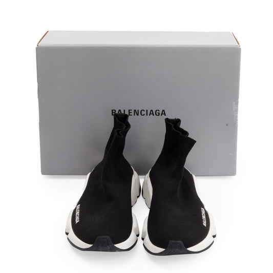 Balenciaga Black Knit Speed LT Trainer Sock Sneaker, Size 37