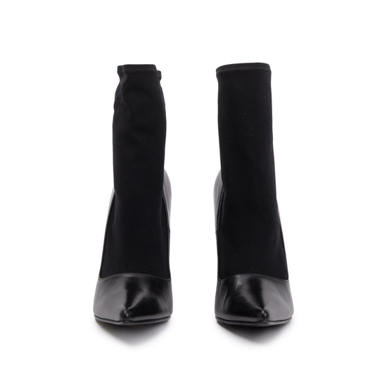 Balenciaga Black Spandex & Leather Knife 110 Bootie , Size 36