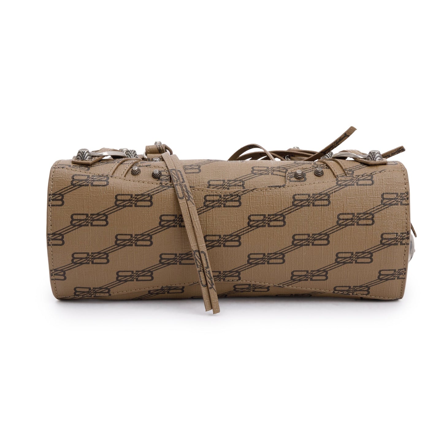 Balenciaga Brown BB Monogram Canvas Neo Cagole Classic XS City Bag
