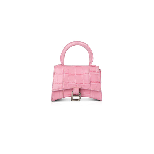 Balenciaga Croc-Embossed Mini Hourglass Bag