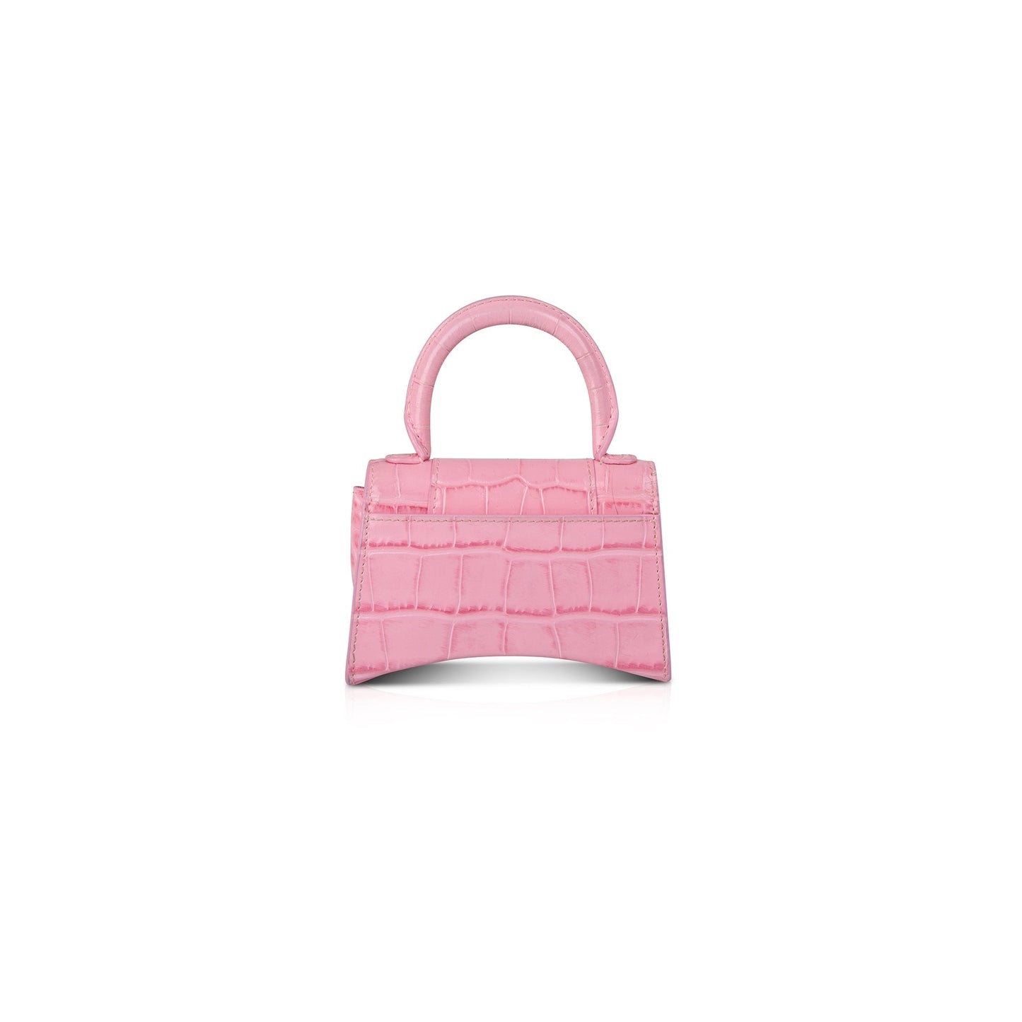 Balenciaga Croc-Embossed Mini Hourglass Bag