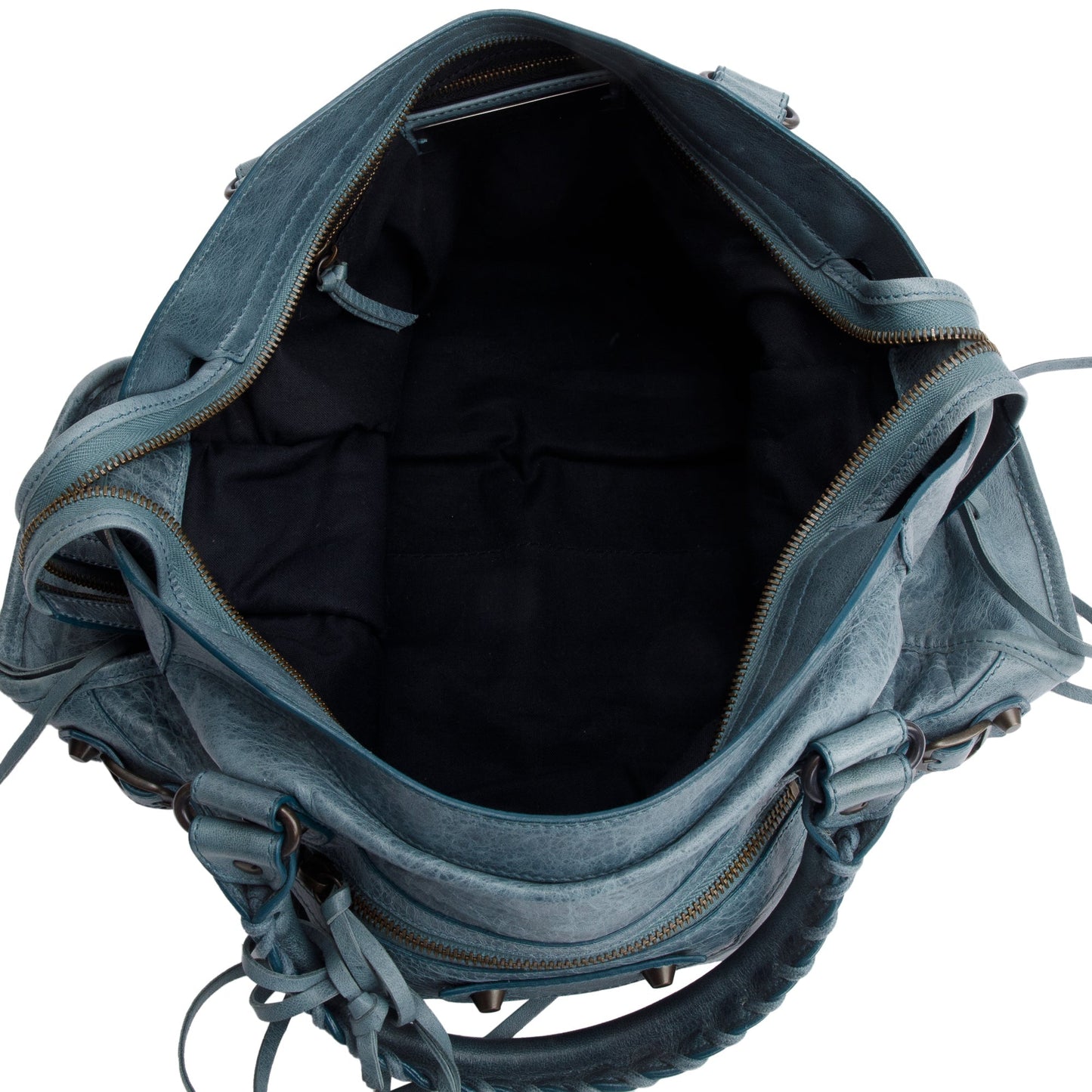 Balenciaga Grey Agneau Leather Le City Medium Bag