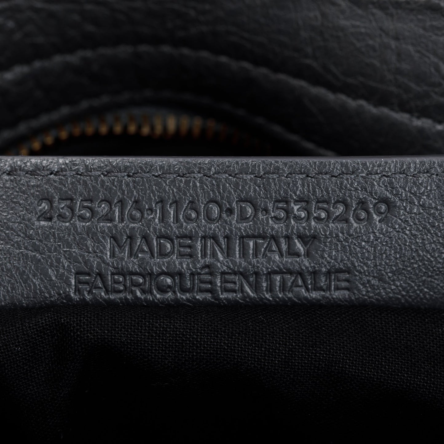 Balenciaga Grey Agneu Leather Motocross Classic City Velo Bag