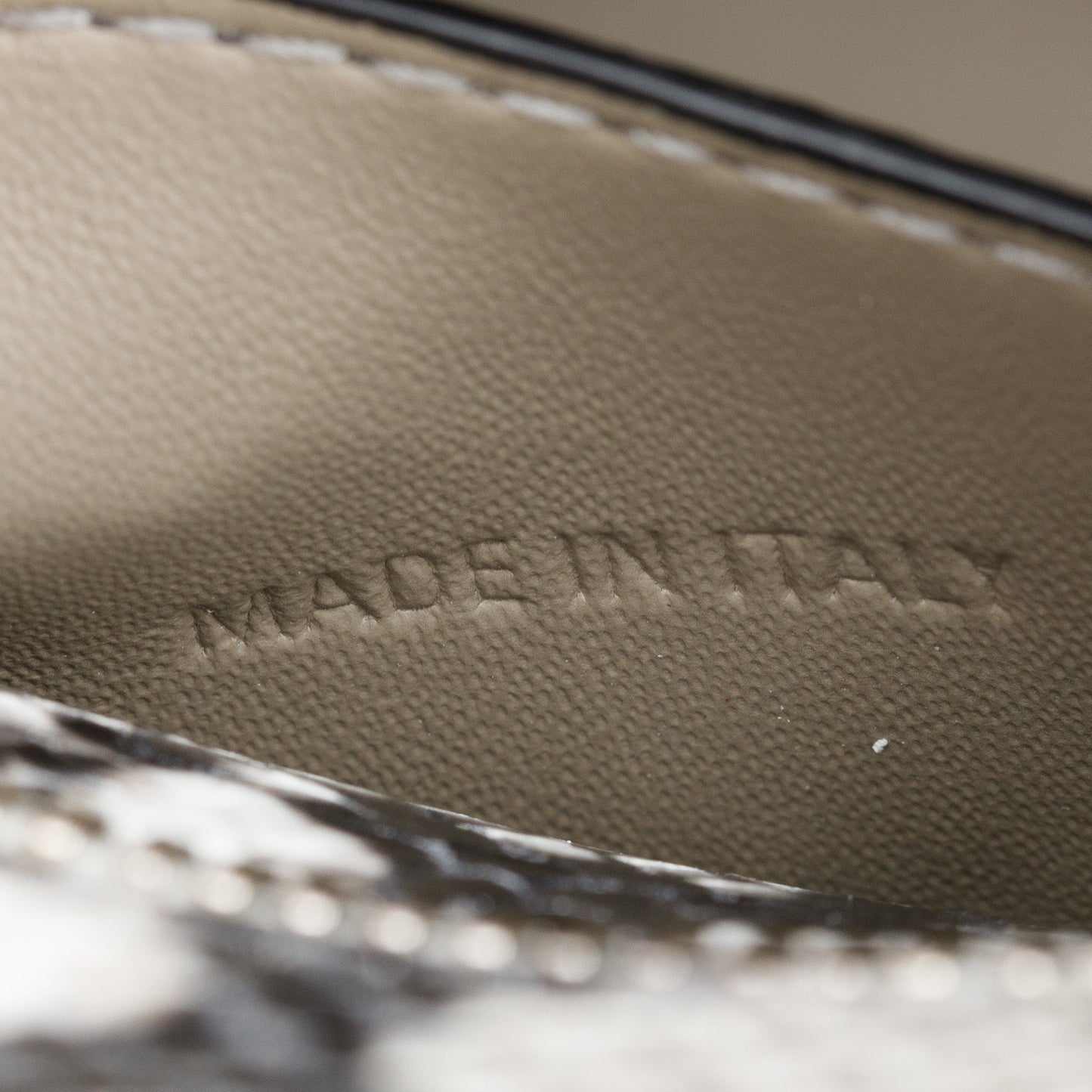 Balenciaga Grey Python Embossed Neo Classic Mini City Bag