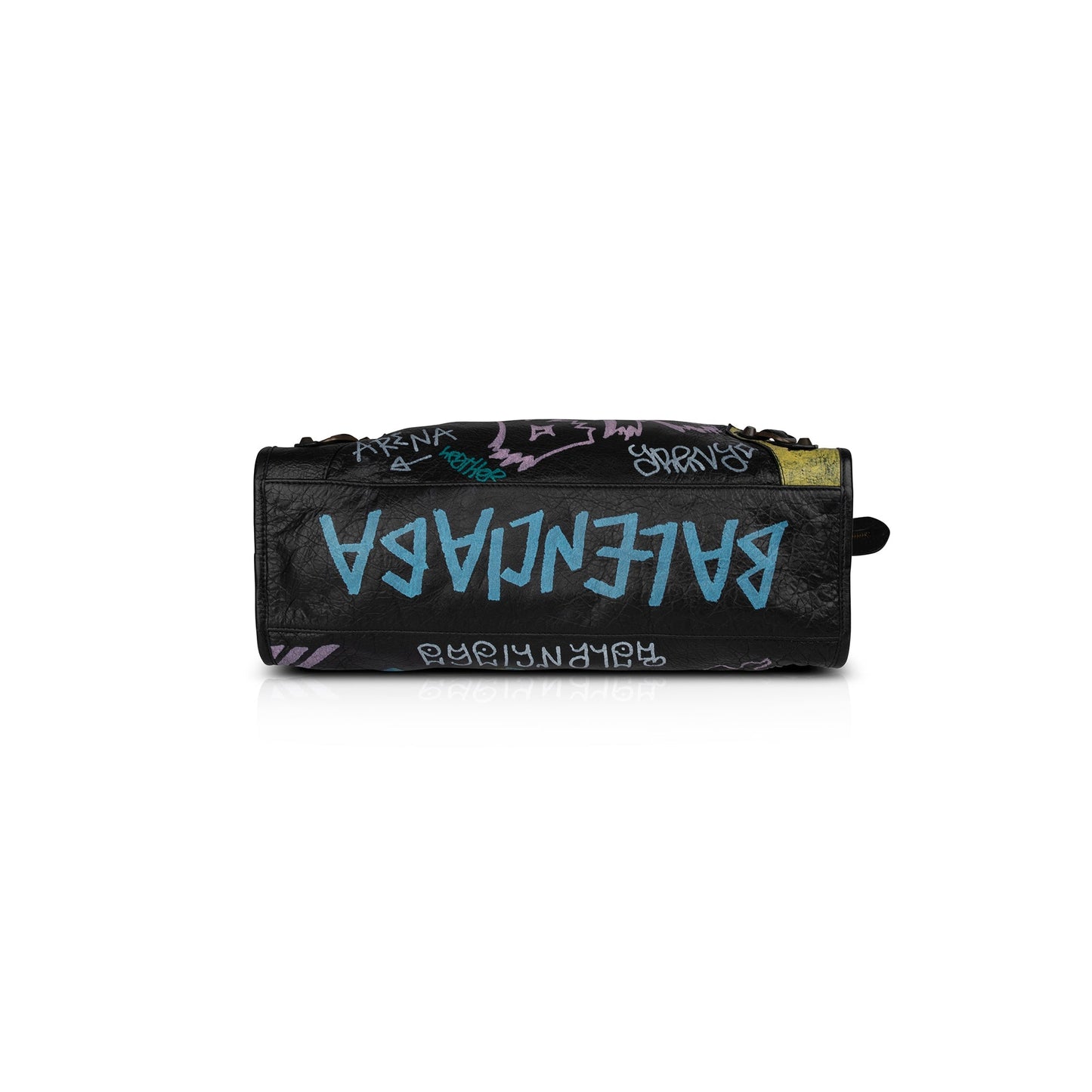 Balenciaga Medium Graffiti Motocross Classic City Bag