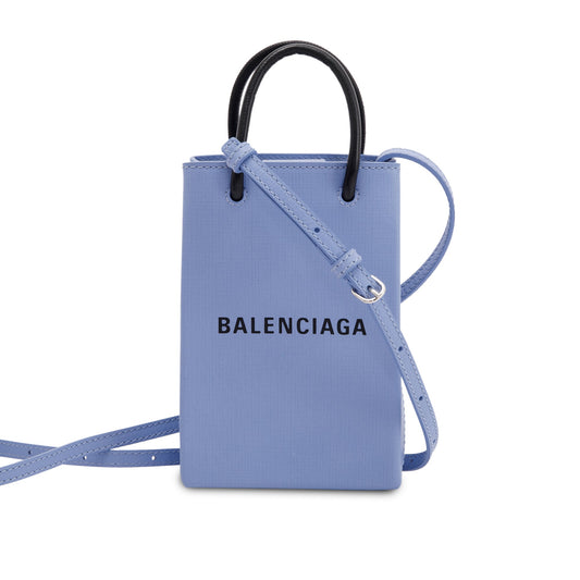 Balenciaga Mini Shopping Phone Holder Bag