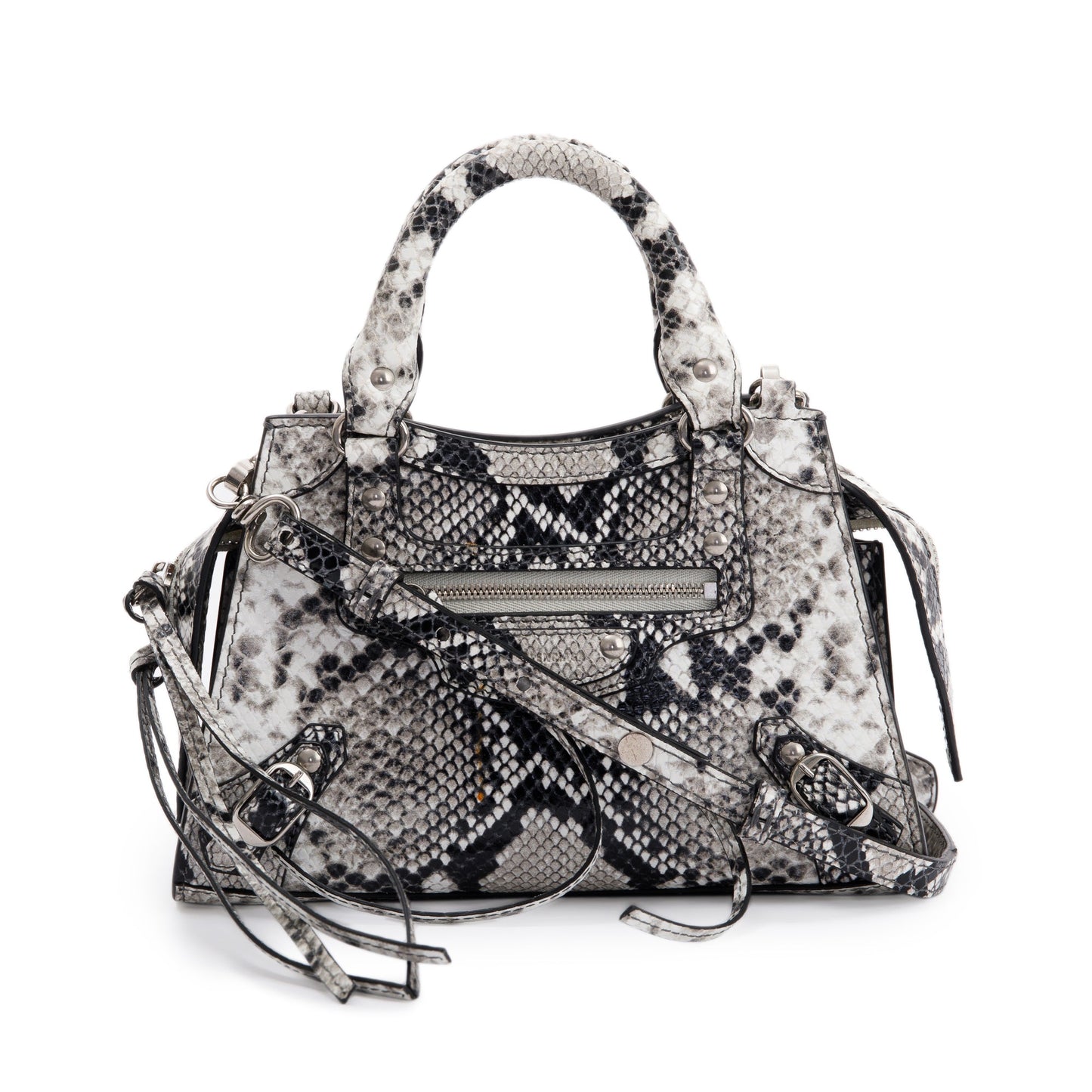Balenciaga Python Embossed Neo Classic Mini City Bag