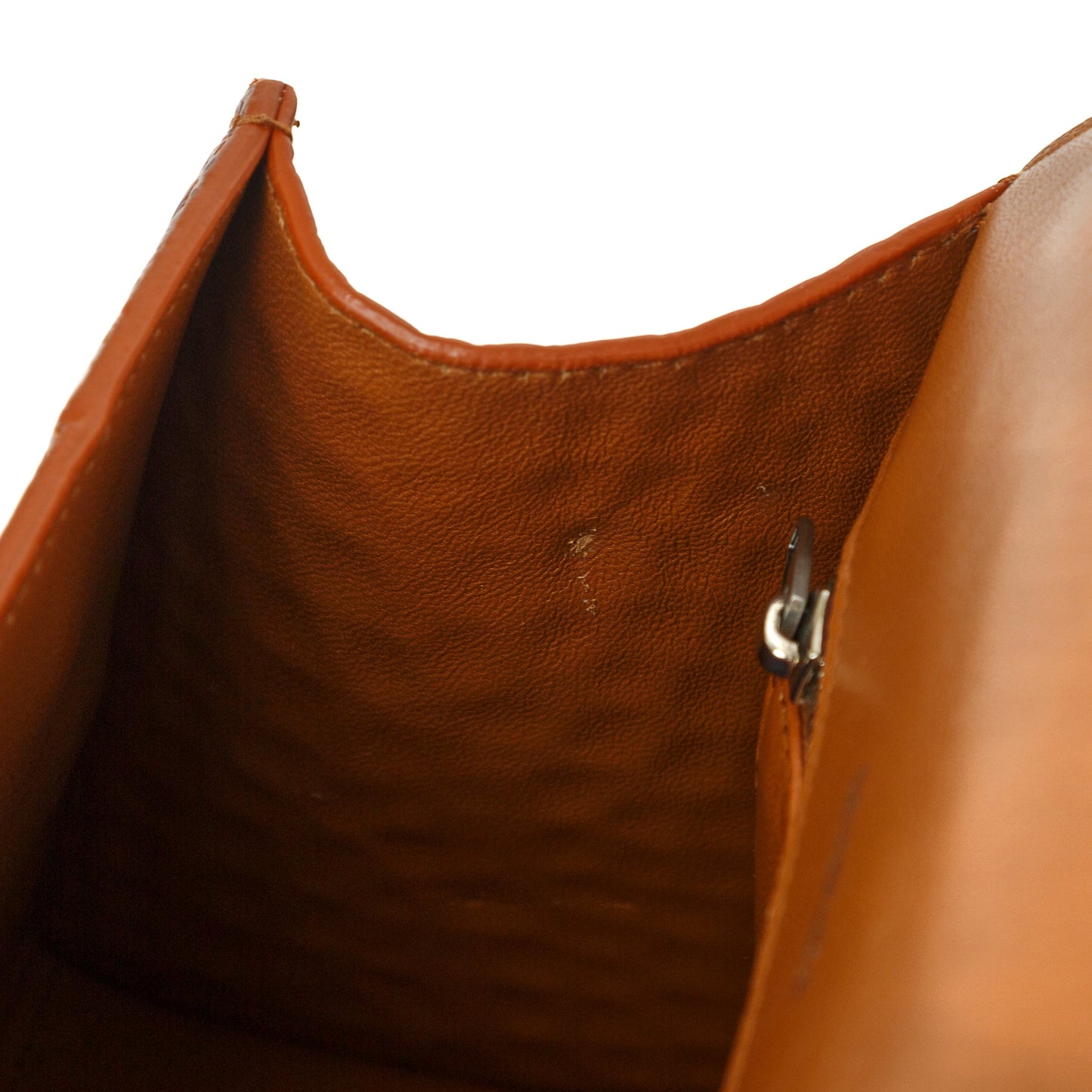 Balenciaga Small Brown Croc-Embossed Hourglass Top Handle Bag