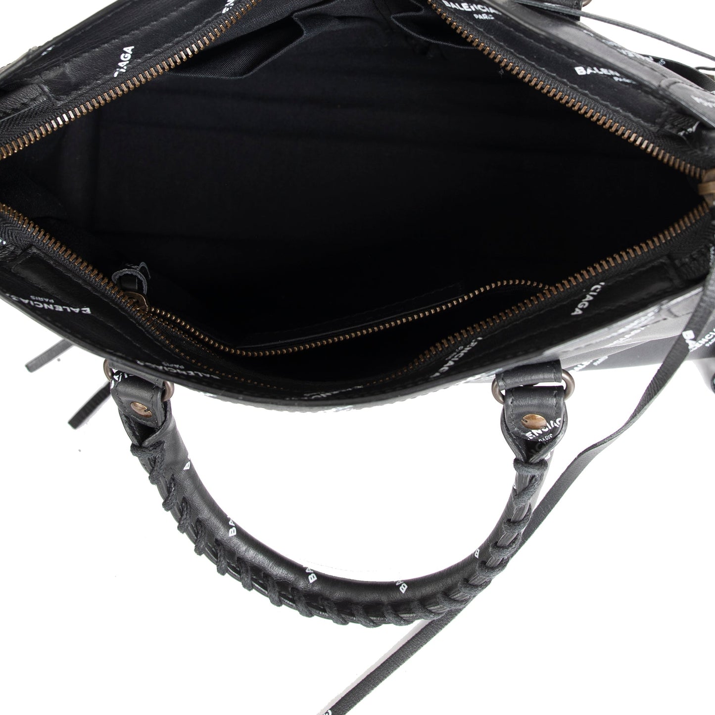 Balenciaga Small Motocross Classic Logo City Bag