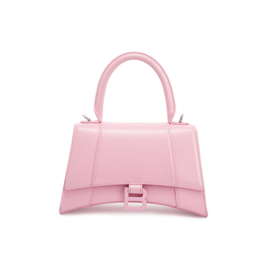 Balenciaga Small Pink Hourglass Top Handle Bag