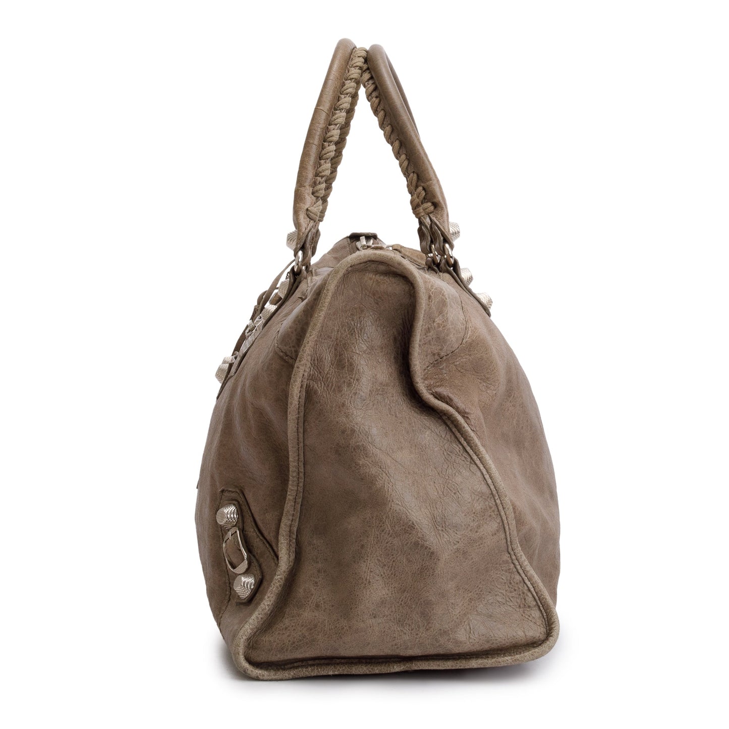 Balenciaga Taupe Agneau Leather Giant 12 City Bag
