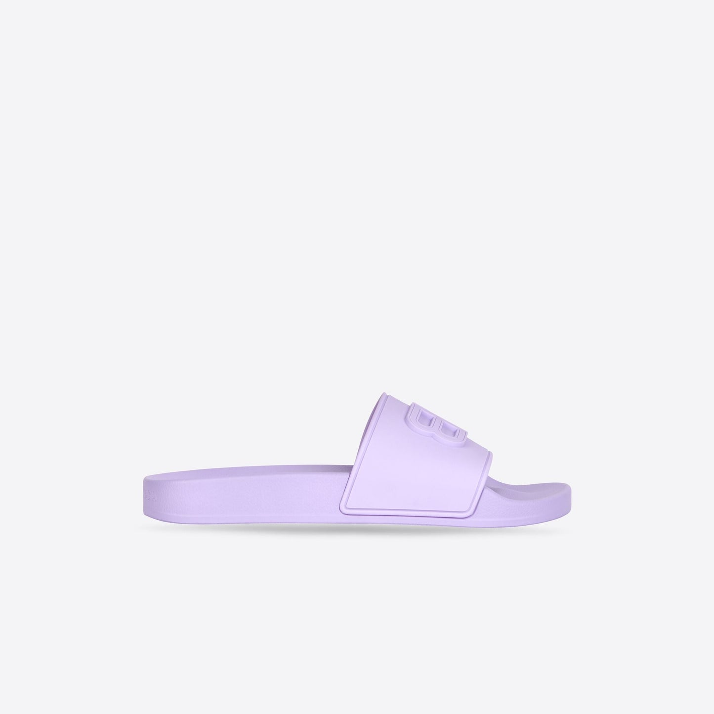 Balenciaga BB Pool Slide Sandals in Purple