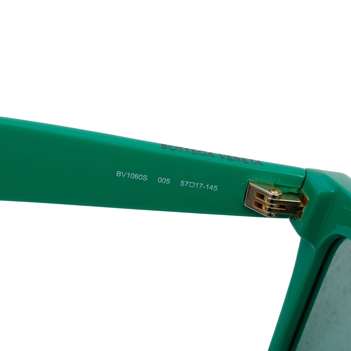 Bottega Veneta BV1060S Green Acetate Sharp Square Sunglasses