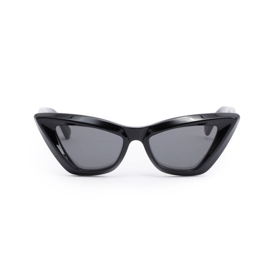 Bottega Veneta BV1101S Black Acetate Pointed Cat Eye Sunglasses