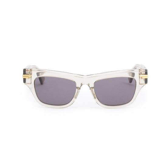 Bottega Veneta BV1122S Transparent Acetate Cat Eye Sunglasses