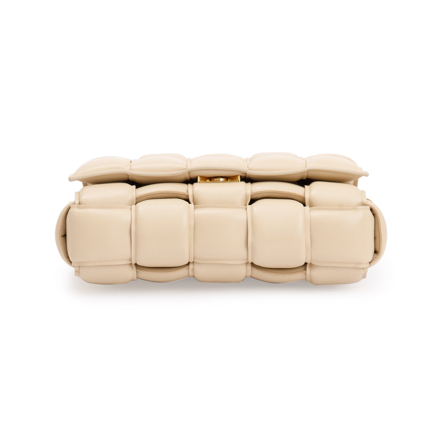 Bottega Veneta Beige Nappa Intrecciato Padded Cassette Bag