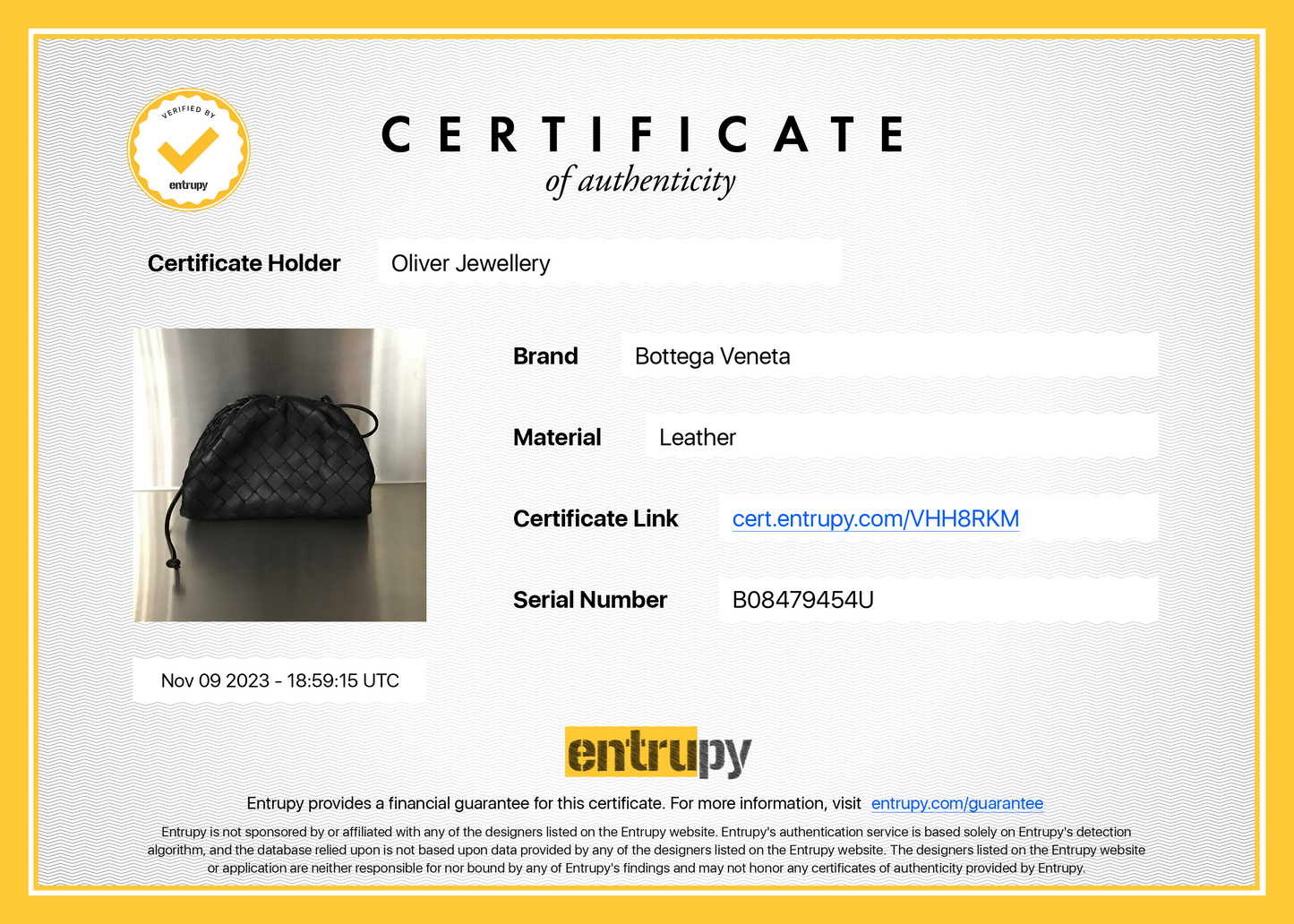 Bottega Veneta Black Intrecciato Leather Mini Pouch