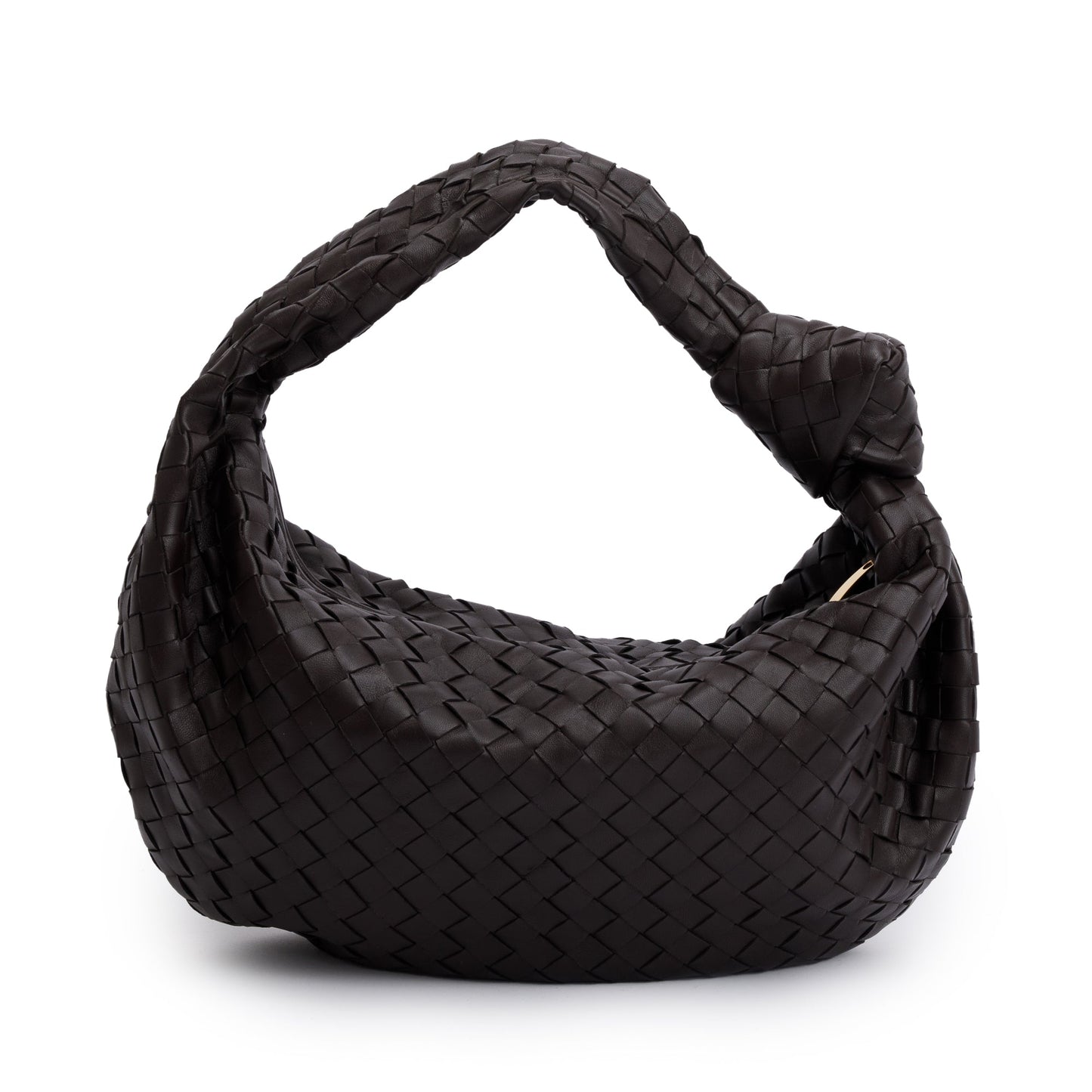 Bottega Veneta Brown Intrecciato Leather Large Jodie Bag
